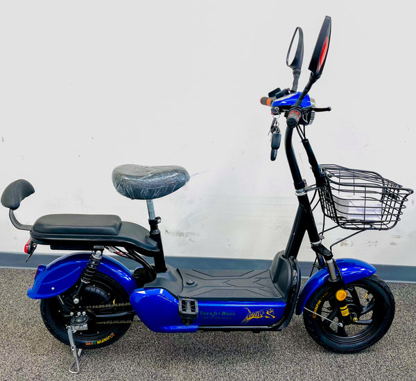Tiger Jet 500W 48V Electric Scooter With Remote Start, 2 Seats And Detachable Battery Compartment (Updated Version)